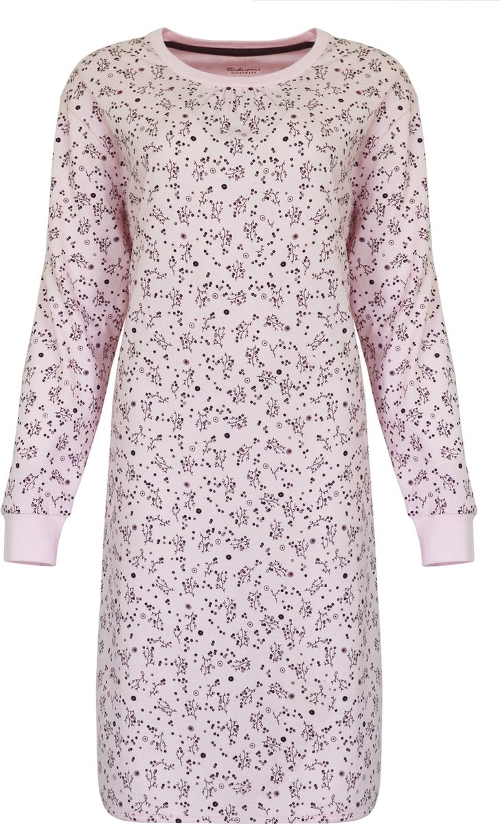 Tenderness Dames Nachthemd - 100% Katoen - Licht Roze