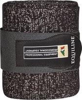 Equiline Glitter Bandages set van 2 - maat One size - black