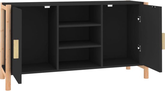 vidaXL Dressoir Meubel Opbergkast Opslagkast Kast Wandkast Muurkast Mediakast Televisiemeubel Dressoirs Ladekast Kasten Bewerkt Hout Betongrijs
