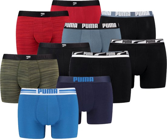Pack de 10 boxers Puma Surprise package - Pack boxers Hussel/Mixte pour hommes - Taille S