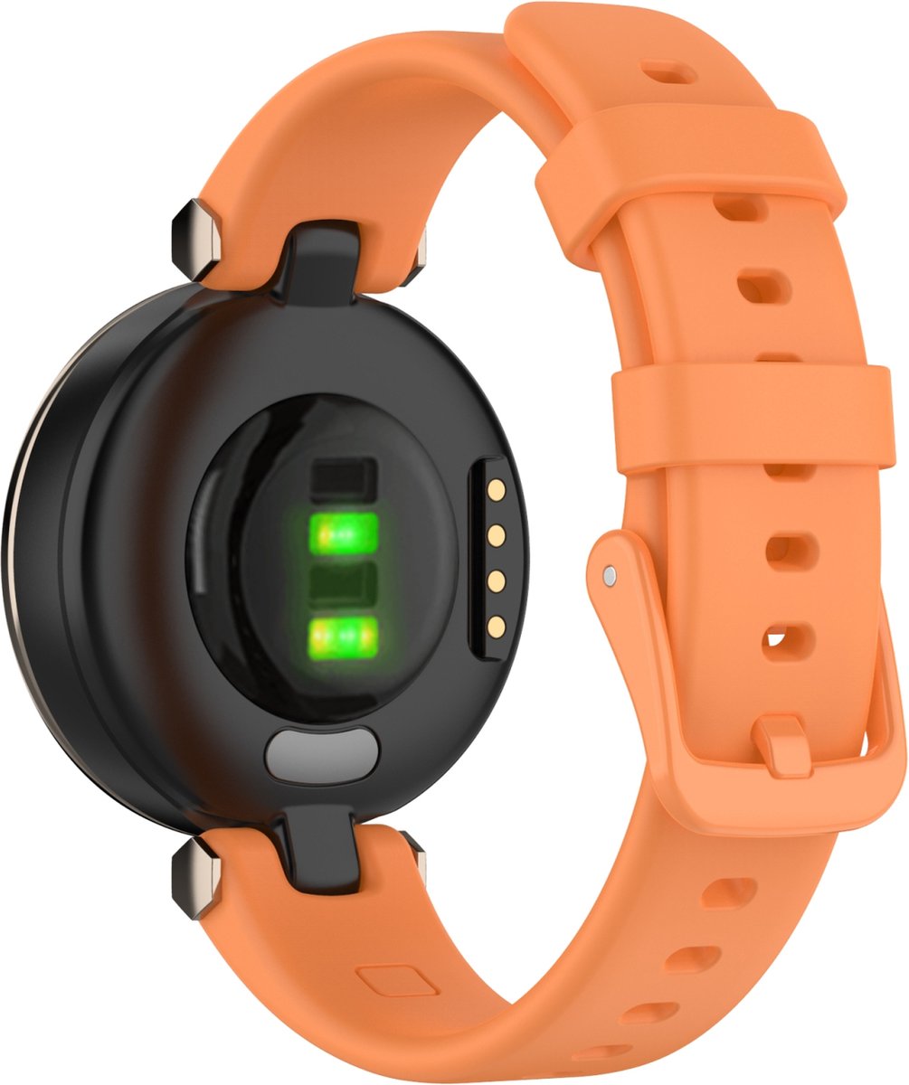 By Qubix - Siliconen bandje - Oranje - Geschikt voor Garmin Lily