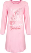 Temptation Dames Nachthemd - Bigshirt - 100% Katoen - Licht Roze - Maat XXL