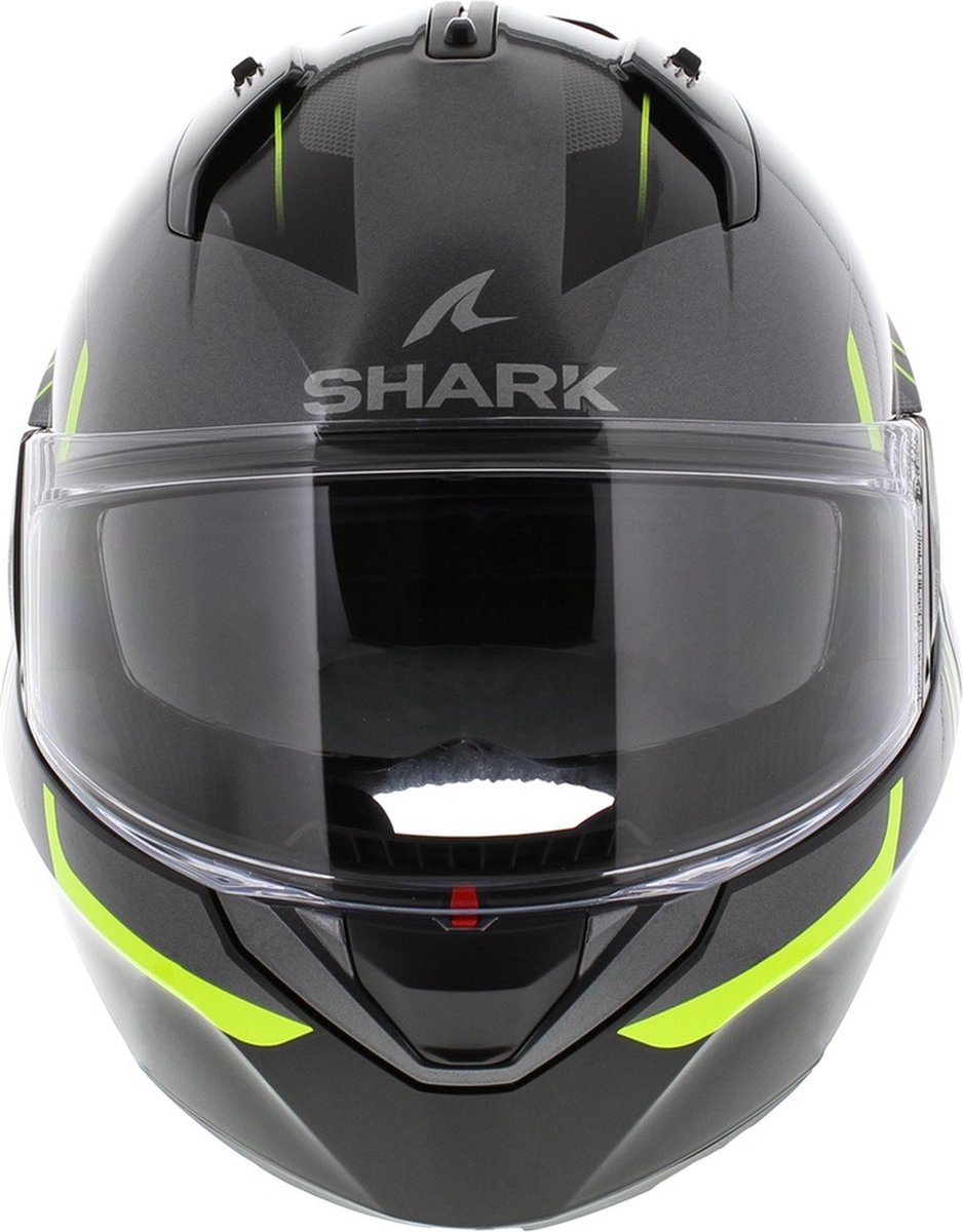 Shark Evo ES Kryd Antraciet Zwart Geel AKY Systeemhelm - Maat XS - Helm – foto 6
