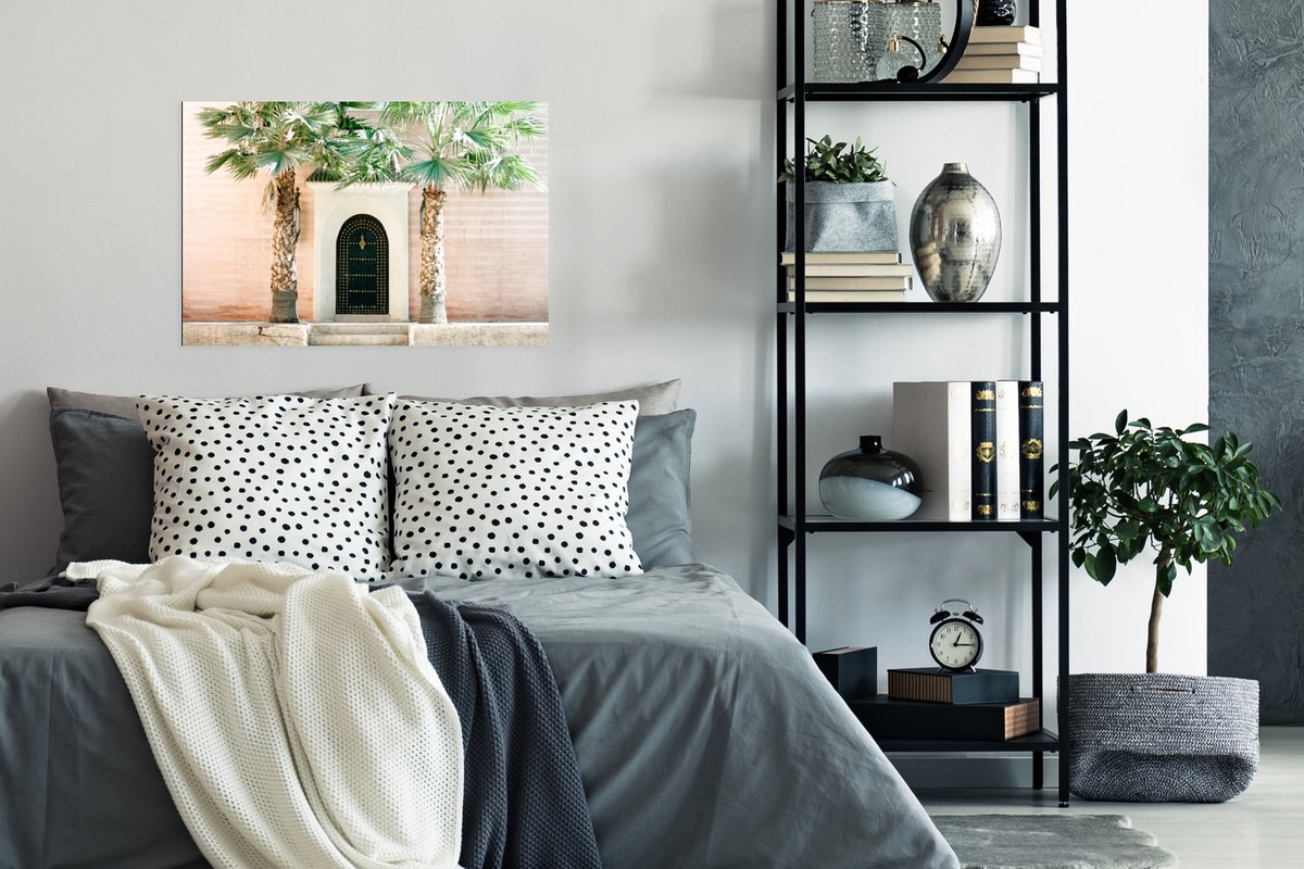 Deur - Marrakesh - Palmboom - Wit - Tropisch