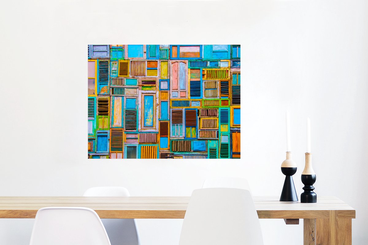 Deuren - Blauw - Abstract - Architectuur - Neon