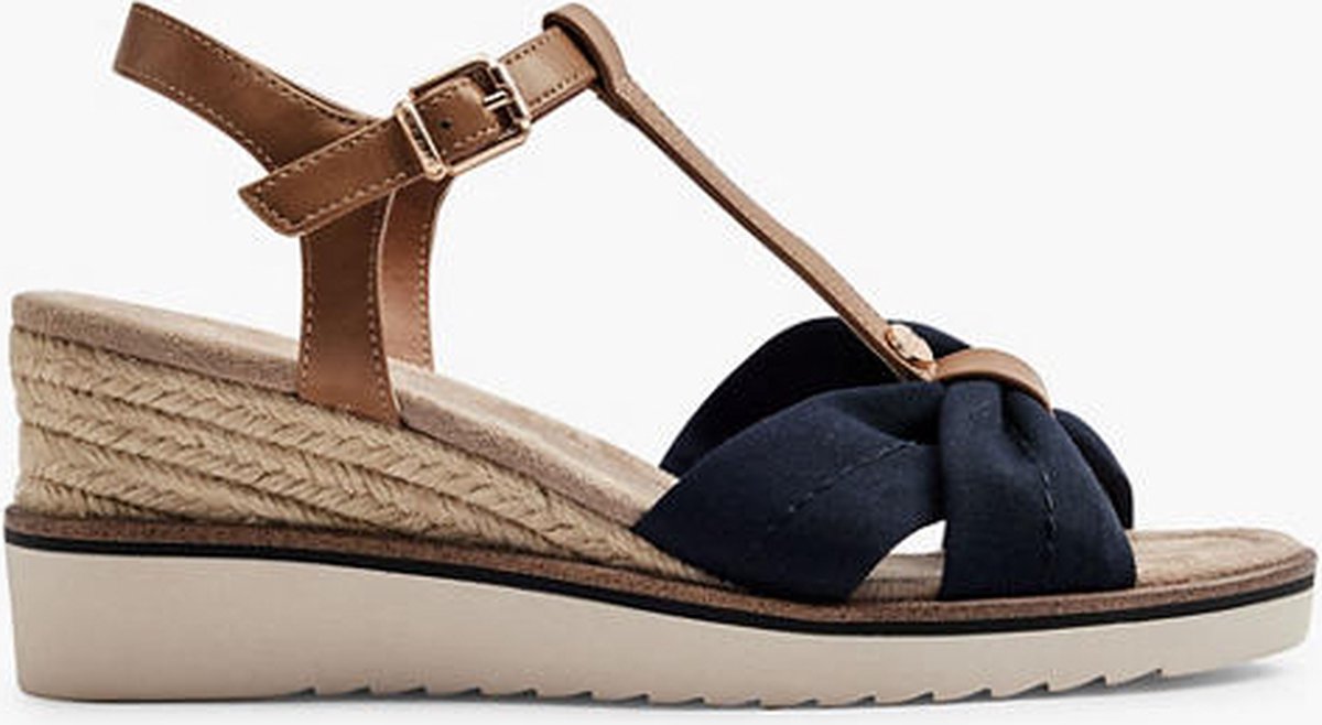 esprit Donkerblauwe sandalette sleehak Maat 36 bol