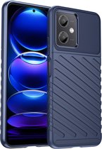 iMoshion Hoesje Geschikt voor Xiaomi Poco X5 5G Hoesje Siliconen - iMoshion Thunder Backcover - Donkerblauw