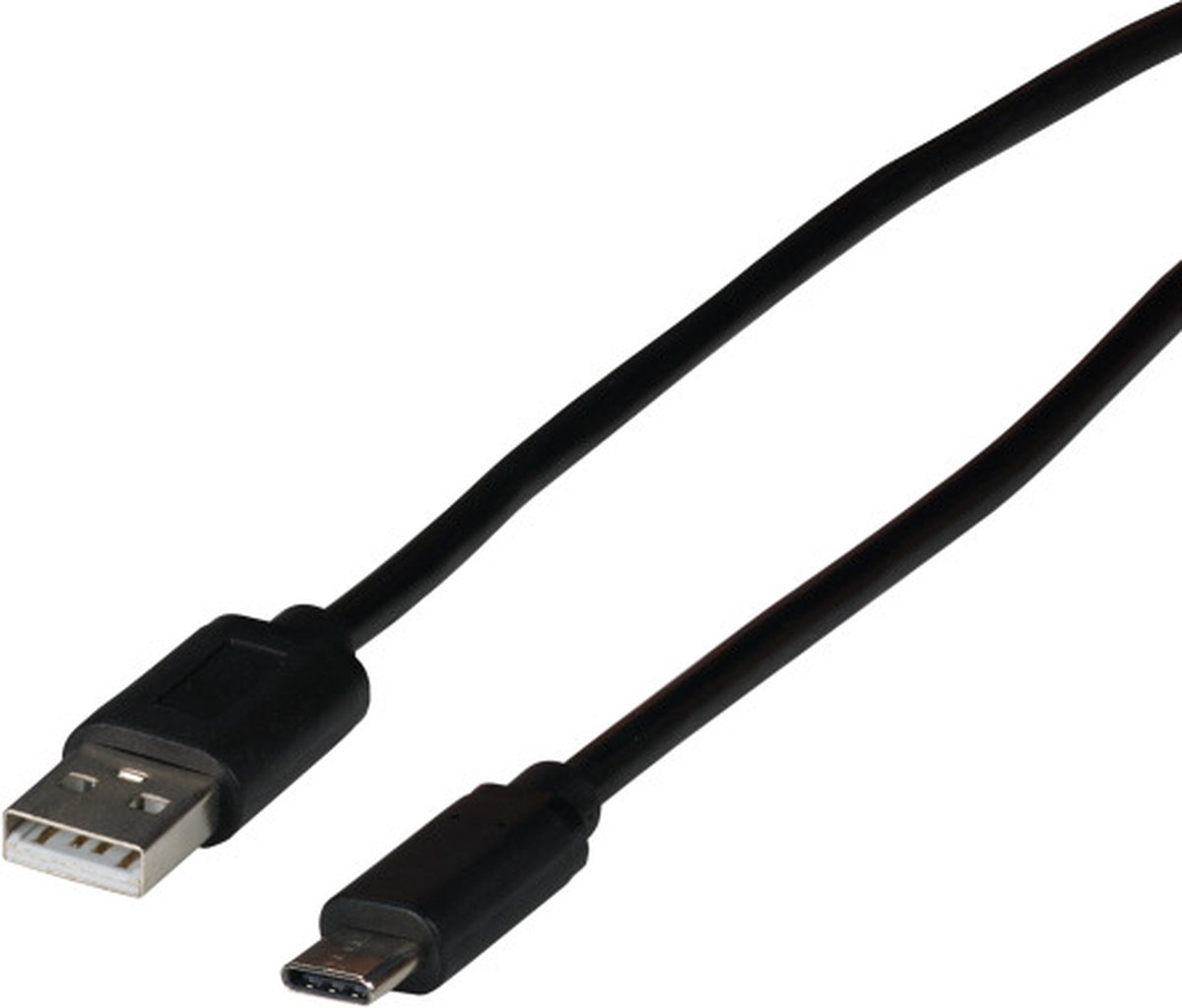 USB-kabel 1 meter USB 2.0 USB C USB A Zwart