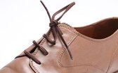 Elastische schoenveters 5mm - bruin - lengte 61cm - per 3 paar