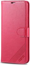 AZNS Xiaomi Mi 9T Portemonnee Stand Hoesje Rood