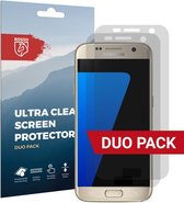Rosso Screen Protector Ultra Clear Duo Pack Geschikt voor Samsung Galaxy S7 | Folie | 2 Stuks