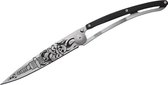 Deejo Tattoo Zakmes, Granadillahout Latino Motorprint 9,5 cm 37 gram