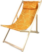 Madison beachchair Palm yellow