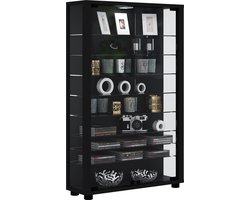 Houten vitrinekast Glazen vitrinekast Staande vitrinekast Lumo Mini