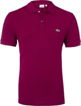 Lacoste Slim Fit polo - bordeaux rood - Maat S