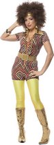 Hippie Catsuit Ruit Rood maat 40