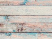 Vloerkleed vinyl | Old wood aqua