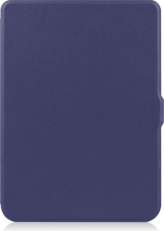 Hoes Geschikt voor Kobo Nia Hoesje Bookcase Cover Hoes - Hoesje Geschikt voor Kobo Nia Hoes Cover Case - Donkerblauw van Merkloos — afbeelding 3