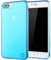 iPhone 8 blauw siliconenhoesje transparant siliconenhoesje / Siliconen Gel TPU / Back Cover / Hoesje Iphone 8 blauw doorzichtig