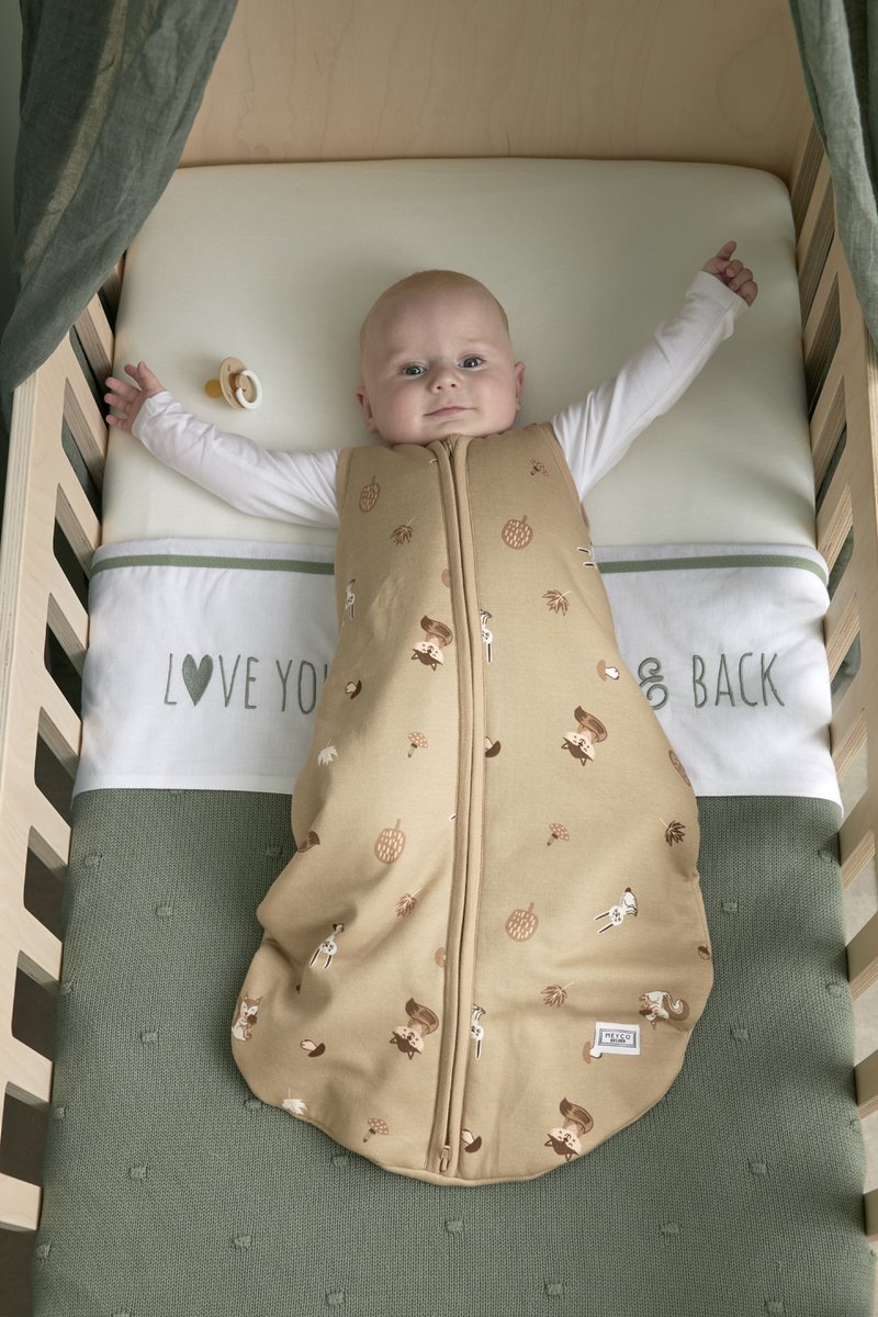 Meyco Baby Uni hoeslaken ledikant - 2-pack - offwhite - 60x120cm – foto 2