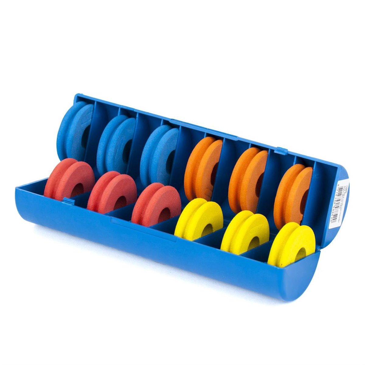 JVS ABS Onderlijnen houder - 45mm - voor 12st Forel of Witvis onderlijnen - Blauw