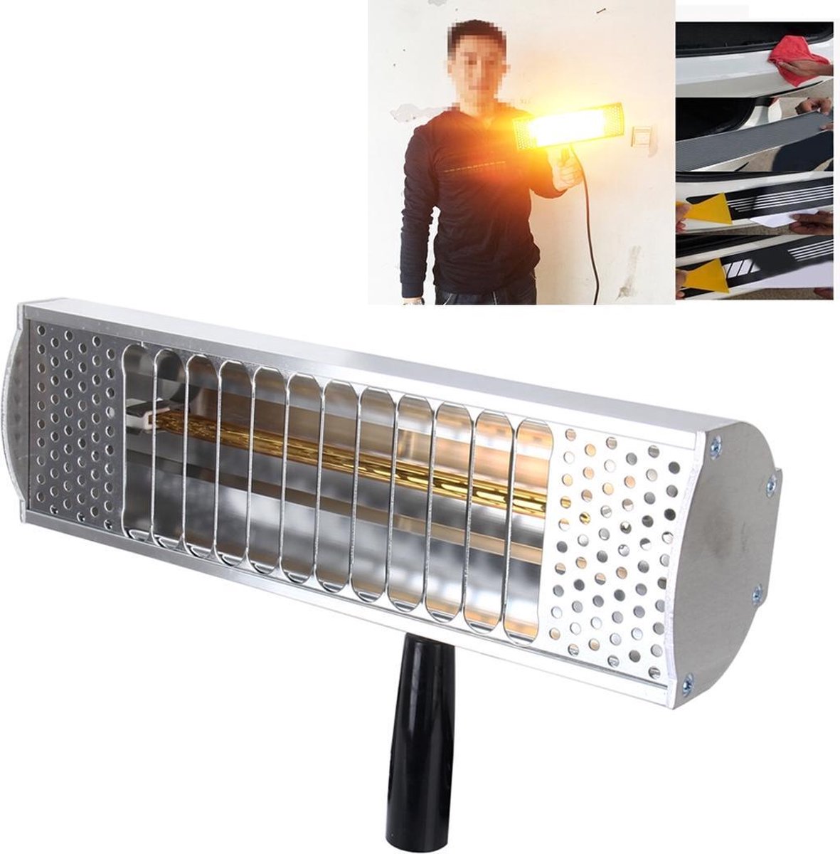 Sèche-linge infrarouge de lumière de chaleur portable 1000W Chauffage de  Peinture en... | bol.com