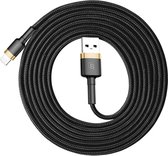 Baseus CALKLF-C09 1.5A 2m High Density Nylon Weave USB-kabel voor bliksem, voor iPhone XR / iPhone XS MAX / iPhone X & XS / iPhone 8 & 8 Plus / iPhone 7 & 7 Plus / iPhone 6 & 6s & 6 Plus & 6s Plus / iPad