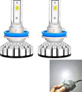 2 STKS R8 H8 / H9 / H11 30 W 3500LM 6000 K IP65 Waterdichte Auto LED Koplamp met 2 COB Lampen, DC 9-36 V (Wit Licht)