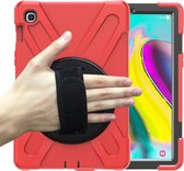 Samsung Galaxy Tab S5e Cover - Hand Strap Armor Case - Rood