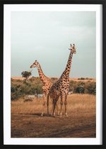 Giraffe Poster (29,7x42cm) - Wallified - Natuur - Landschap - Zee - Poster - Print - Wall-Art - Woondecoratie - Kunst - Posters