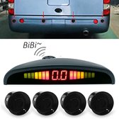 Digitale LED Crescent Shape Display Achteruitkijkspiegel Car Recorder voor Truck met 4 Rear Radar