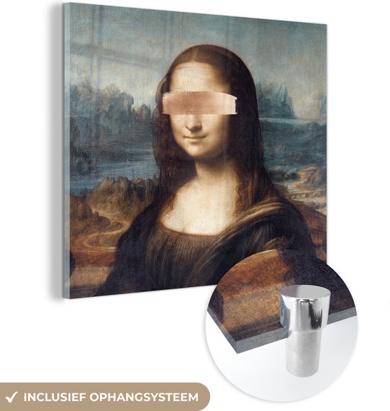 Glasschilderij - Mona Lisa - Leonardo da Vinci - Kunst - Acrylaat Schilderijen - Foto op Glas