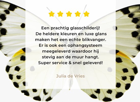 MuchoWow® Peinture sur Verre - Reseda Blanc - 160x120 cm - Peintures sur Verre Acrylique - Photo sur Glas