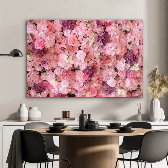 Peinture sur Verre - Fleurs - Rose - Roses - 90x60 cm - Peintures sur Verre Peintures - Photo sur Glas