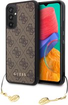 Guess Samsung Galaxy A34 Hoesje Charm Back Cover Bruin