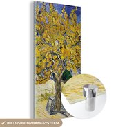 MuchoWow® Peinture sur Verre - Mûrier - Vincent van Gogh - 40x80 cm - Peintures sur Verre Acrylique - Photo sur Glas