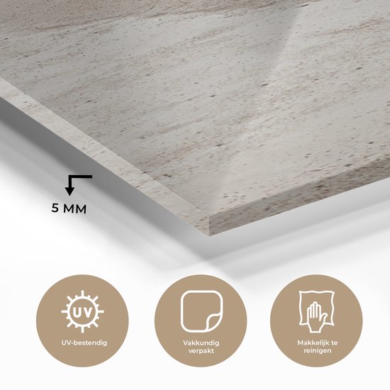 MuchoWow® Peinture sur verre 120x160 cm - Peinture sur verre acrylique - Mer - Plage - Été - Photo sur verre - Peintures