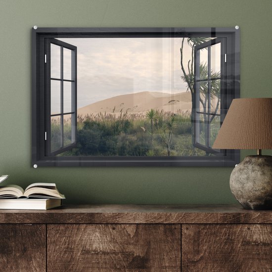 Peintures sur verre - Transparent - Dune - Vert - 60x40 cm - Peintures Plexiglas