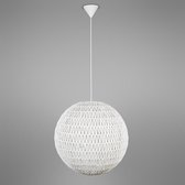 QAZQA lina - Design Grote hanglamp - 1 lichts - Ø 600 mm - Wit - Woonkamer | Slaapkamer | Keuken