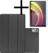 Hoesje Geschikt voor Lenovo Tab P11 (2e Gen) Hoesje Case Hard Cover Hoes Book Case Met Screenprotector - Zwart