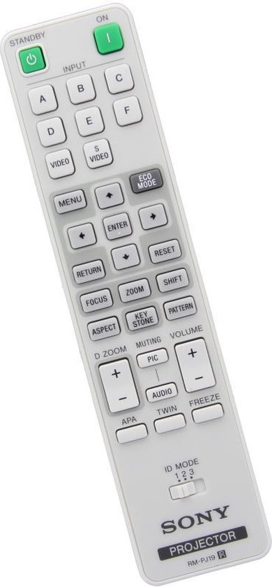 Vervangende afstandsbediening voor de Sony RM-LJ304