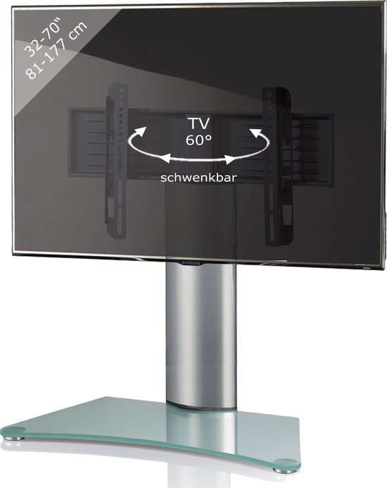VCM Universele TV VESA Stand Verlenging Aluminium TV Stand Glas