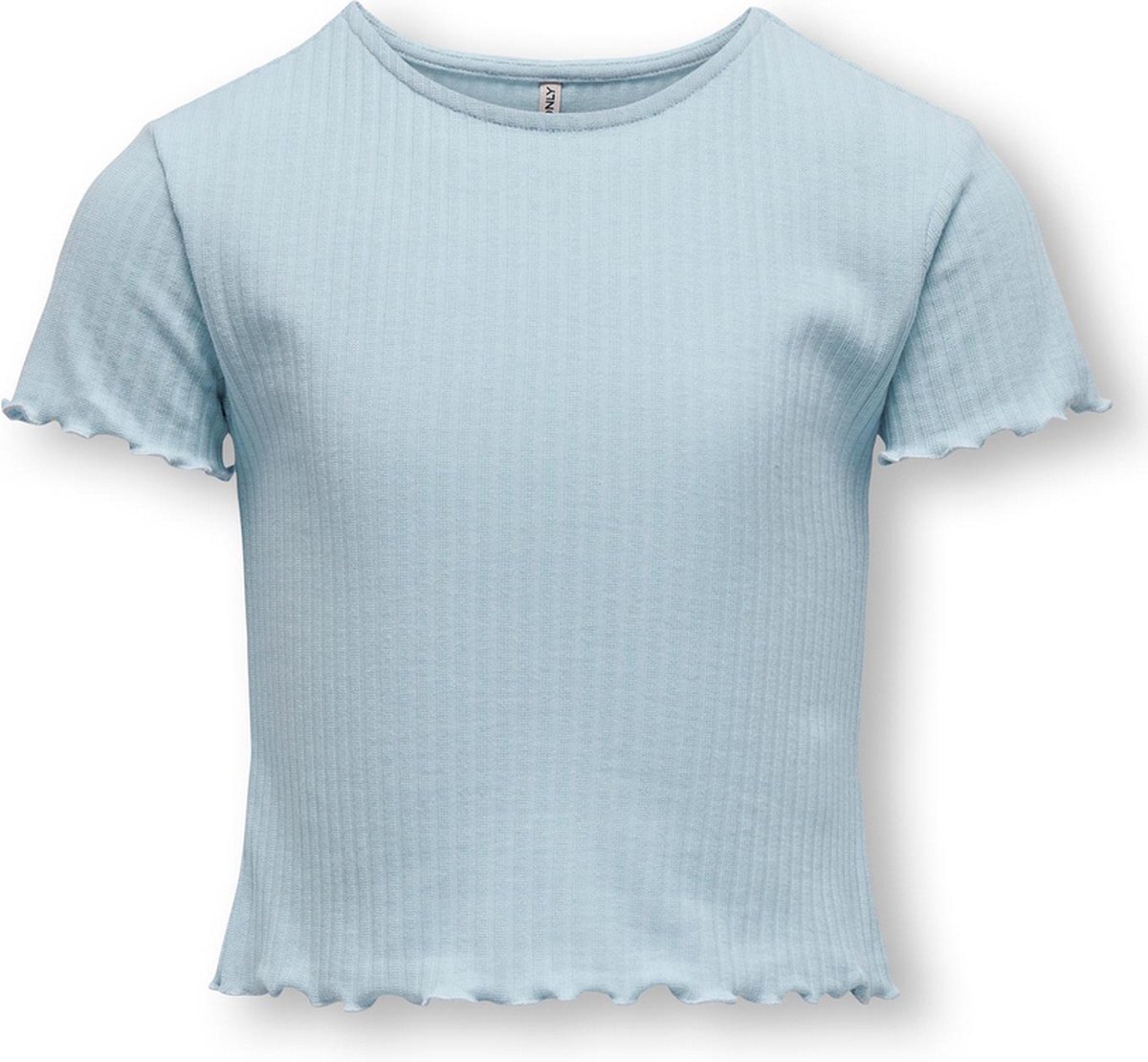 T-shirt Manches Longues Fille KIDS ONLY - Col Rond - Jersey Côtelé Avec élasthanne - Coupe Confortable - Taille Junior - 2