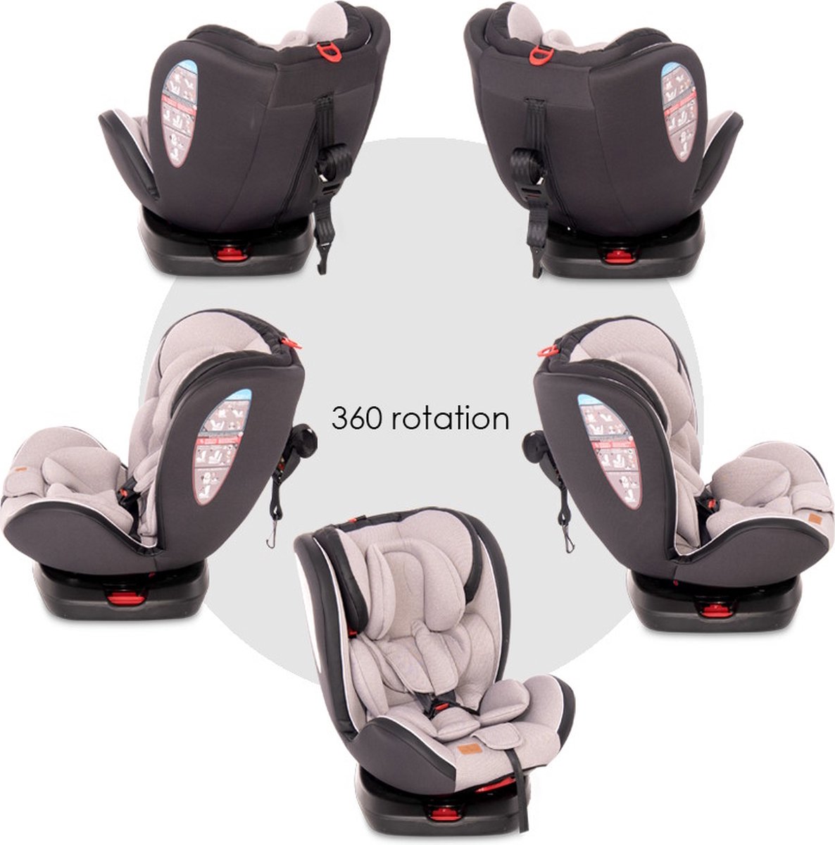 Siège auto bébé - groupe 0+/1/2/3 (0-36kg) - pivotant - isofix - aviator  sps vert Lorelli