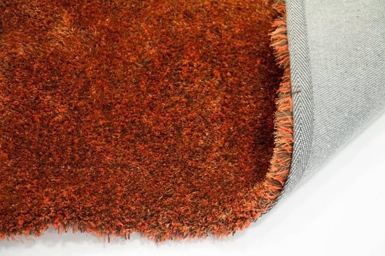 Ross 63 - Moquette unique à poils longs dans la composition de couleur orange / marron