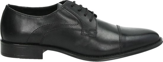 Nelson heren lage nette schoen - Zwart - Maat 39 | bol.com