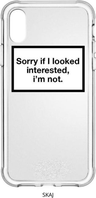 Steken aanvaarden mogelijkheid Apple iPhone 11 Pro Hoesje - Sorry if i looked interested, i'm not - Anti  Shock Hybrid... | bol.com