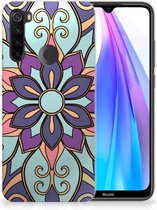 Xiaomi Redmi Note 8T TPU Case Purple Flower