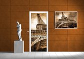 Paris Eiffel Tower Sepia Photo Wallcovering