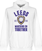 Leeds Established Hooded Sweater - Wit - M